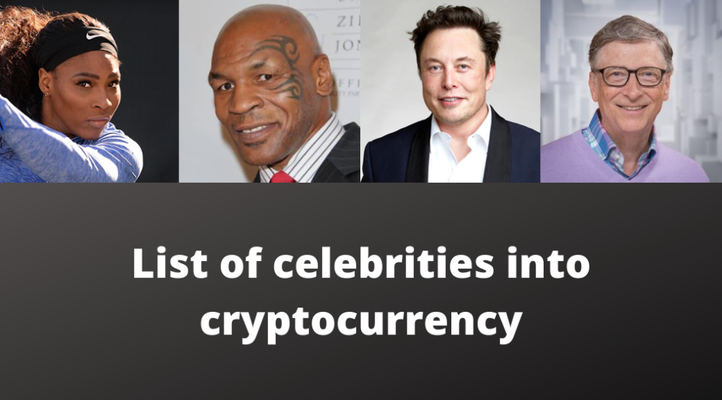 celebrities in cryptocurrency