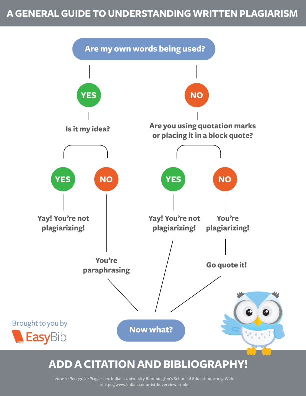 guide to understanding written plagiarism infographic